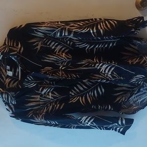 JOIE LONG SLEEVE  TROPICAL  PRINT BLOUSE